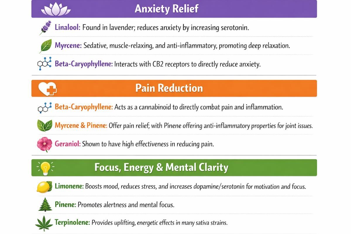Best Terpene for Anxiety - Best Terpene for Pain - Best Terpene for Mood E-Nail.com Enail.com Best Terpene for Anxiety - Best Terpene for Pain - Best Terpene for Mood
