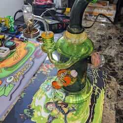 Enail Temp with Enail Dab Rig and Controller box - Terp Slurper Enail Kit