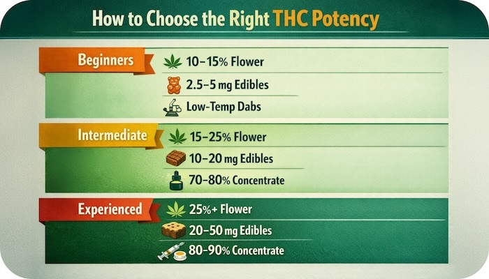 How to Choose the Right THC Potency - Beginner How to Choose the Right THC Potency - Beginner