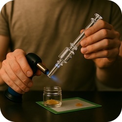 how to use a nectar collector or dab straw with dab torch