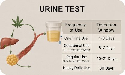 Urine Test Detection Windows for THC Urine Test Detection Windows for THC