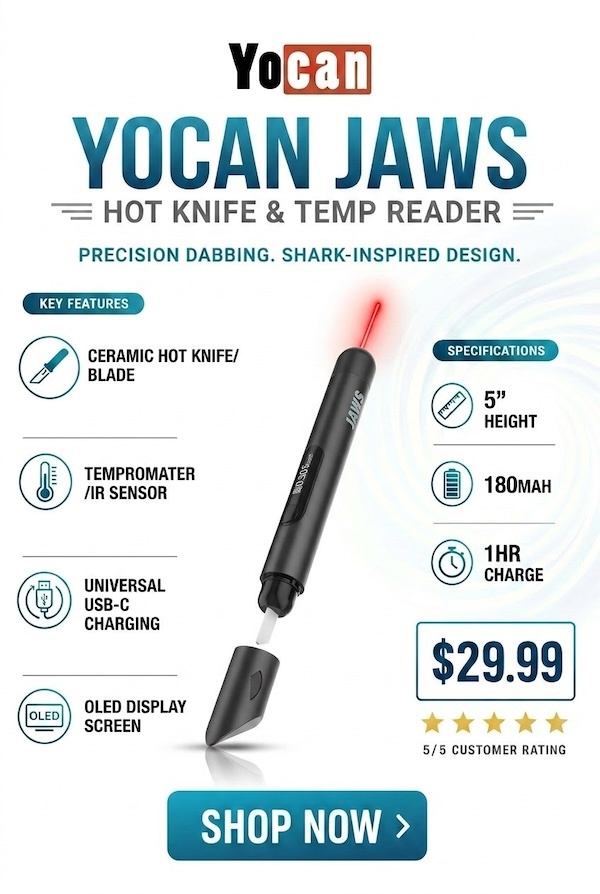 yocan jaws hot knife and dab temp reader enail.com